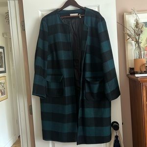Plaid Peacoat